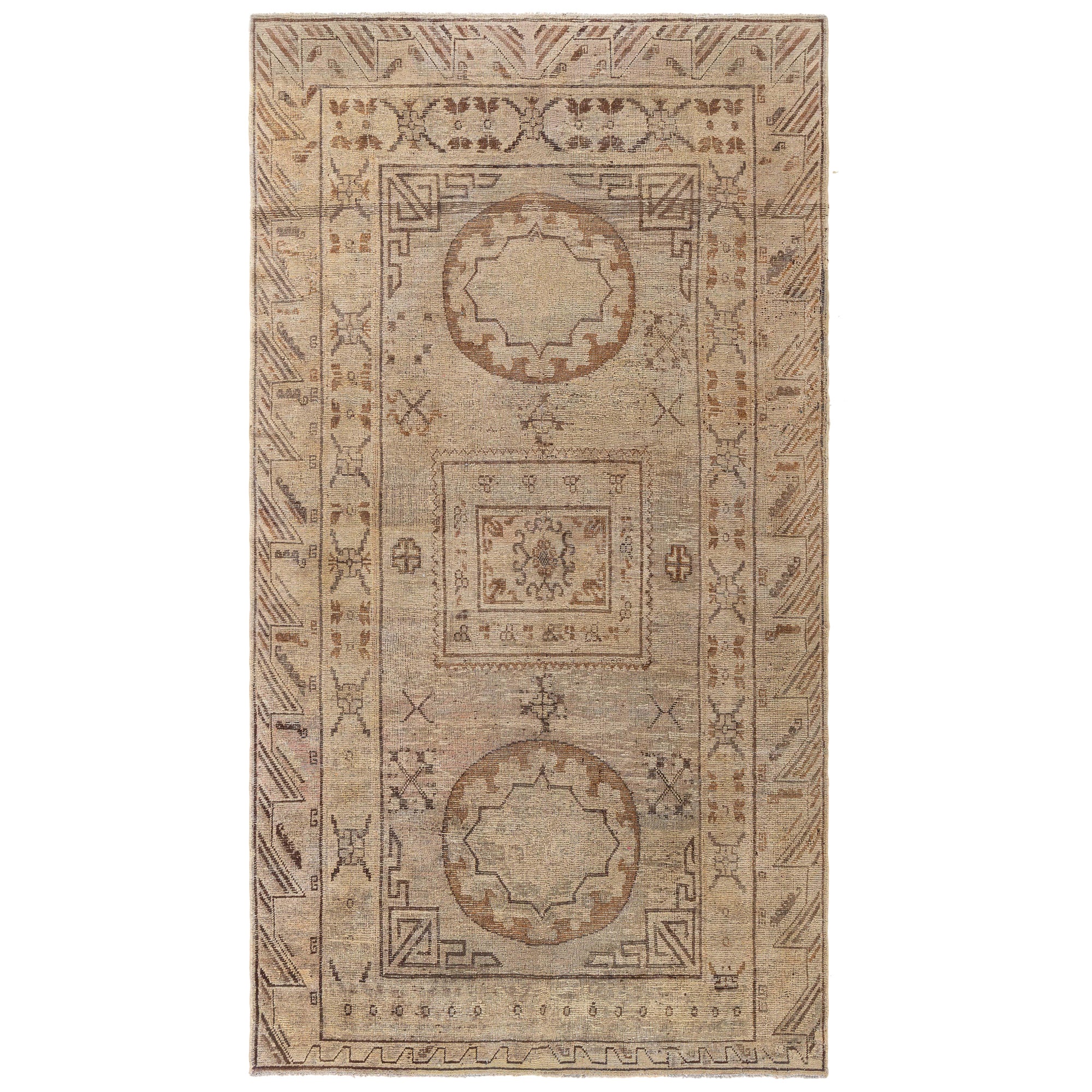 Doris Leslie Blau Midcentury Samarkand Handgefertigter Wollteppich