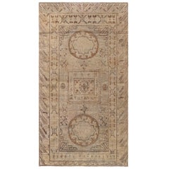 Doris Leslie Blau Midcentury Samarkand Handmade Wool Rug