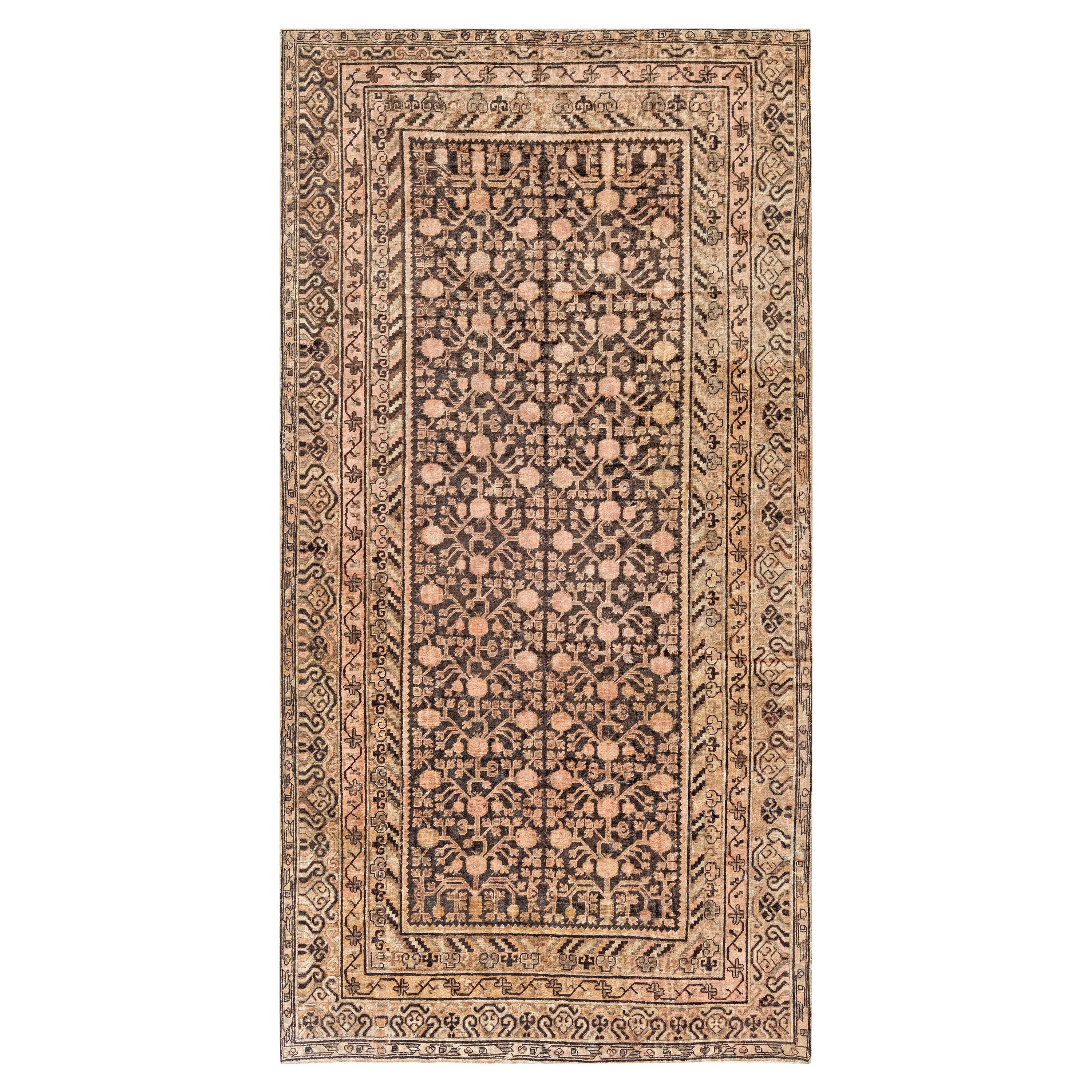 Doris Leslie Blau Midcentury Samarkand Handgefertigter Wollteppich