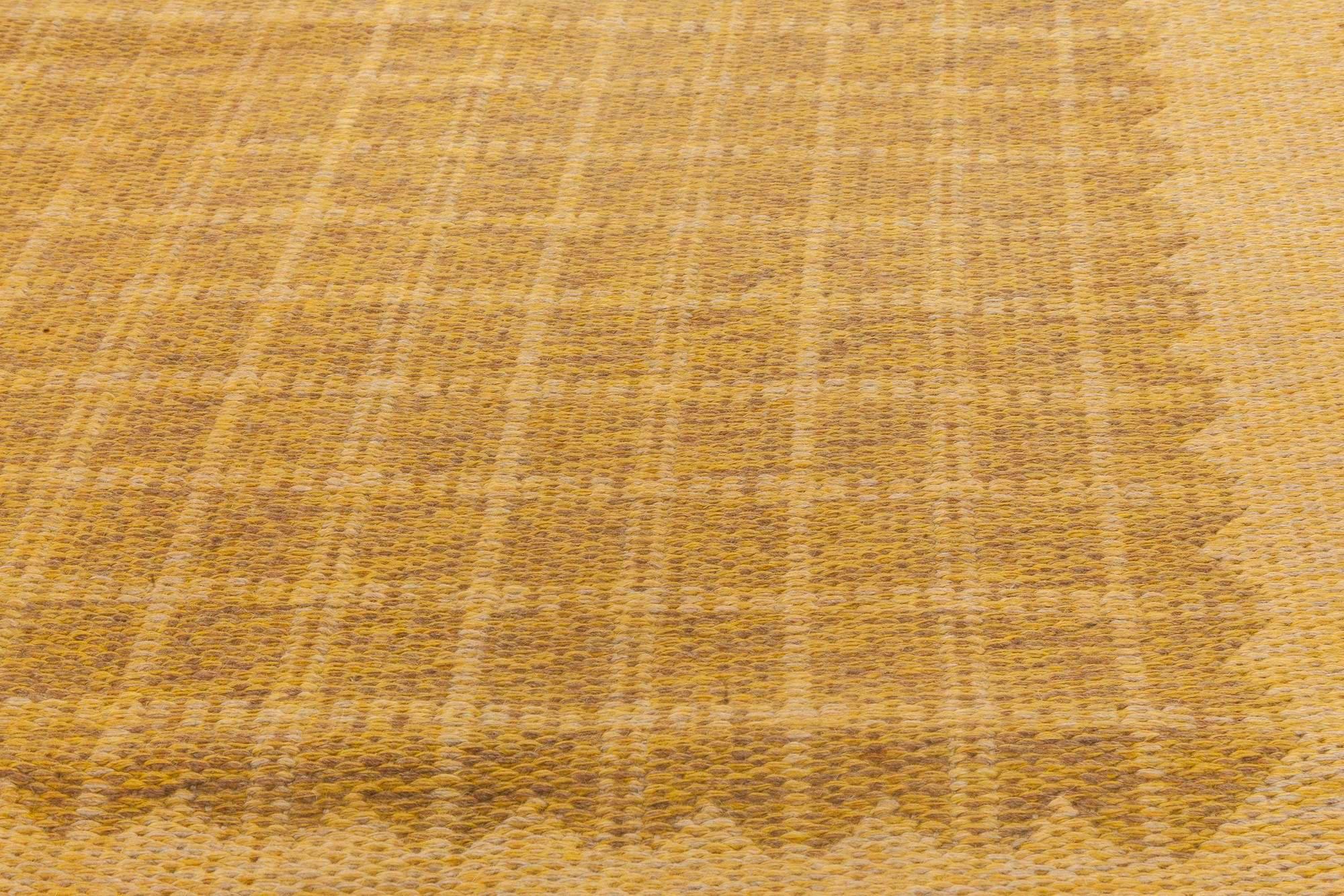 Doris Leslie Blau Midcentury Swedish Double Sided Flat-Weave Rug Anudado a mano en venta