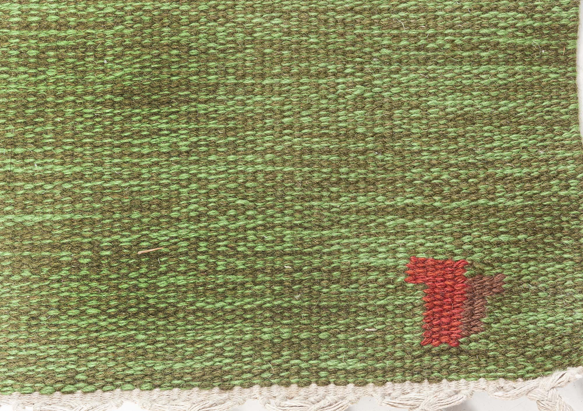 Doris Leslie Blau Midcentury Swedish Flat Weave Rug by Erik Lundberg im Zustand „Gut“ im Angebot in New York, NY