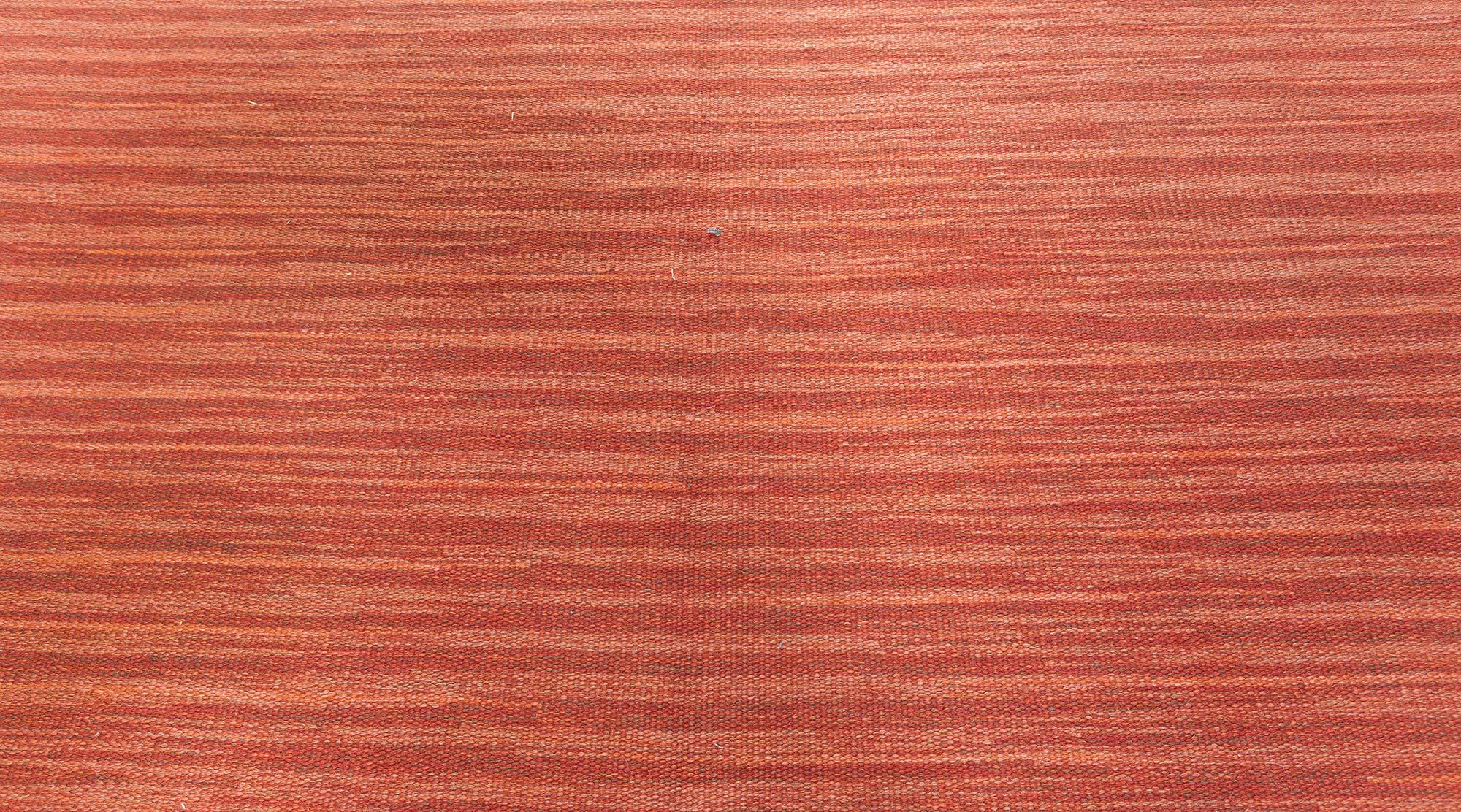 Doris Leslie Blau Midcentury Swedish Flat Weave Rug by Erik Lundberg im Angebot 1