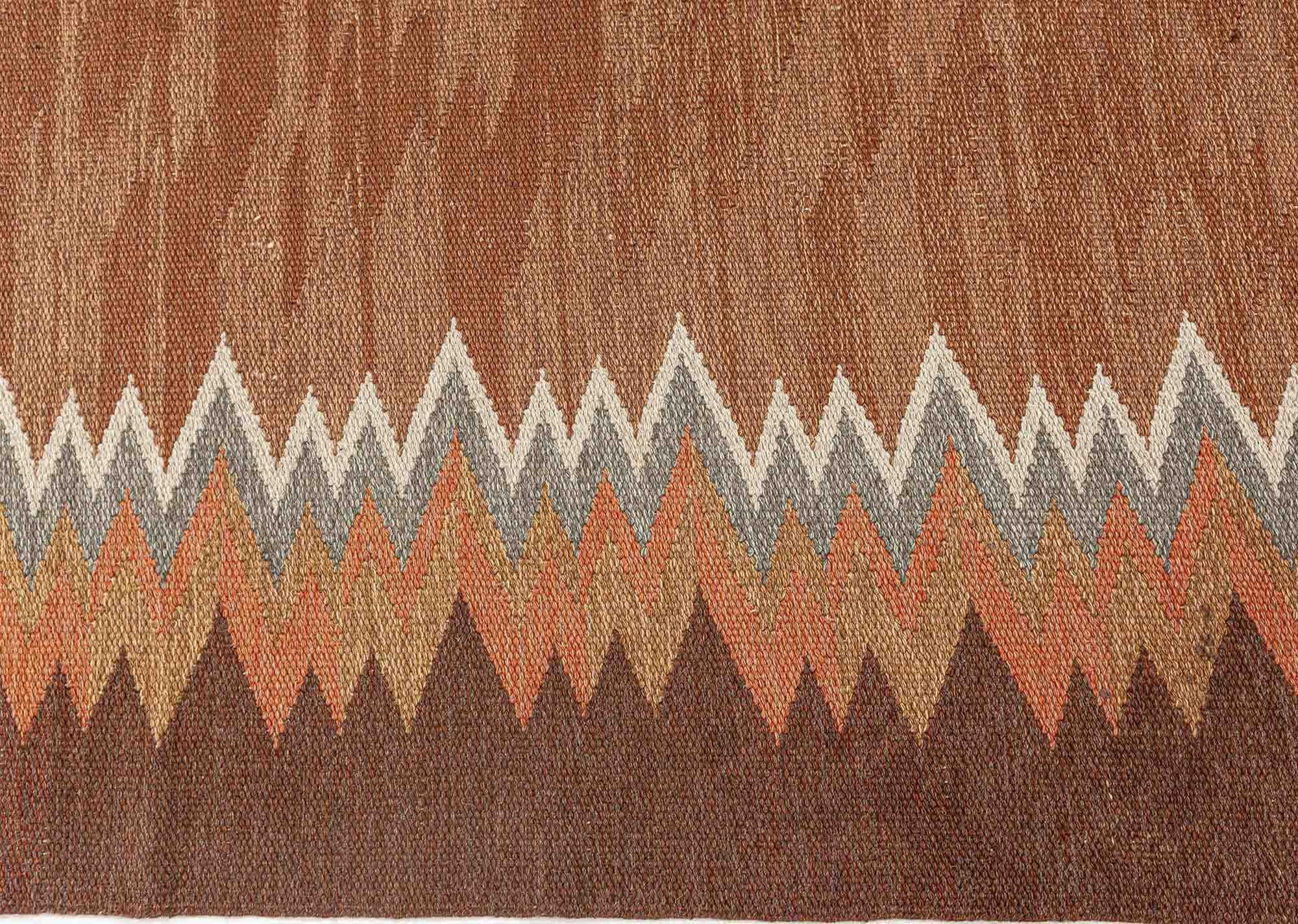 Midcentury Swedish Flat-Weave Rug, circa 1950s
Size: 9'8