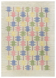 Doris Leslie Blau Midcentury Swedish Flat-Weave Wool Rug