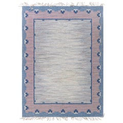 Doris Leslie Blau Midcentury Swedish Handmade Wool Rug by 'ABJ'