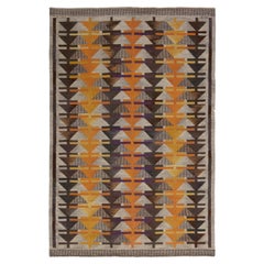 Doris Leslie Blau Midcentury Swedish Rolakan Rug by Gavleborgs Lans Hemslojd