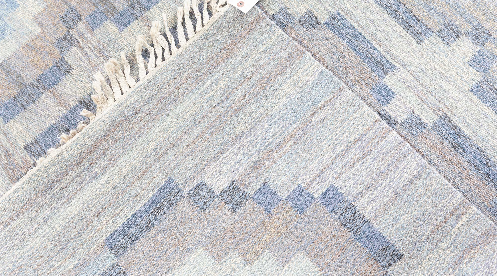Wool Mid-Century Swedish Rölakan Rug by Ingegerd Silow, at Doris Leslie Blau For Sale