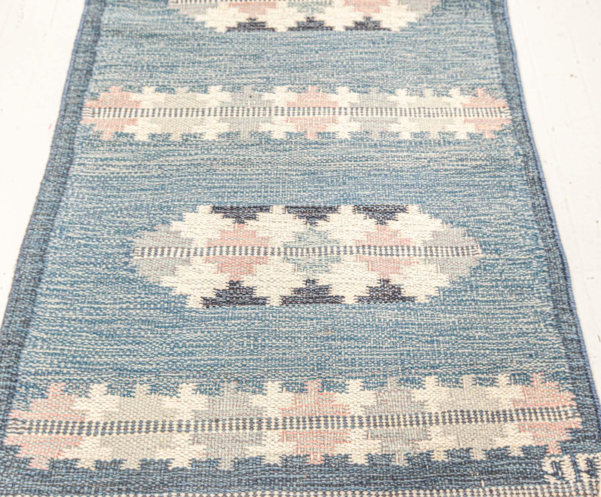 20th Century Doris Leslie Blau Midcentury Swedish Runner by Gitt Granssjo-Carlsson 'GG' For Sale