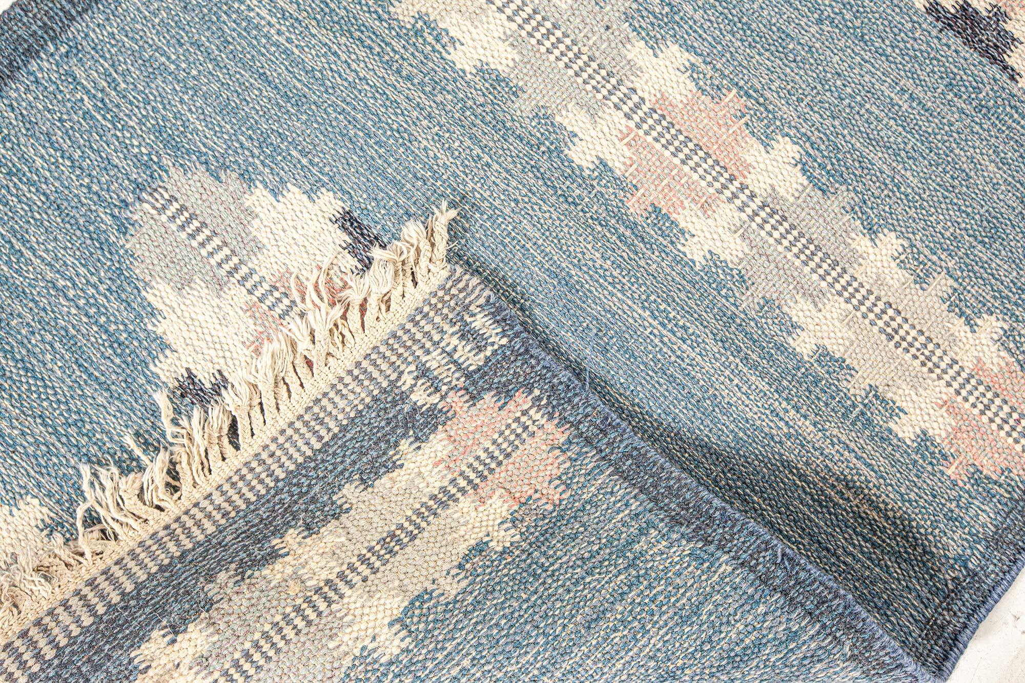 Doris Leslie Blauer schwedischer Läufer aus der Mitte des Jahrhunderts von Gitt Granssjo-Carlsson 'GG' (20. Jahrhundert) im Angebot