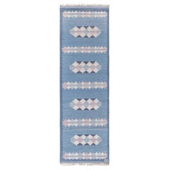 Doris Leslie Blau Midcentury Swedish Runner by Gitt Granssjo-Carlsson 'GG'