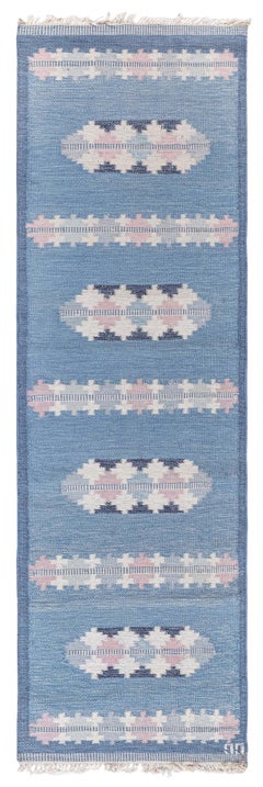 Doris Leslie Blau Midcentury Swedish Runner by Gitt Granssjo-Carlsson 'GG'