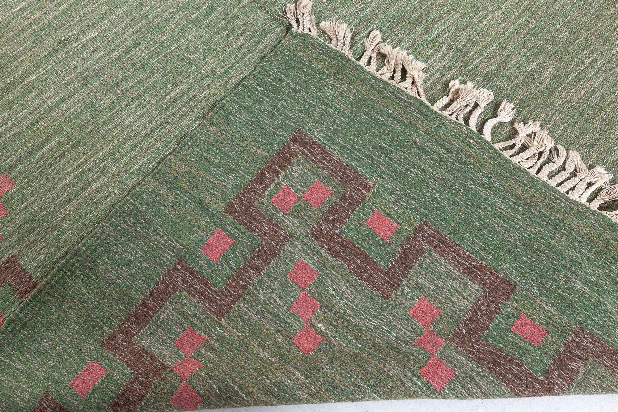 Doris Leslie Blau Midcentury Swedish Wool Rug by Ellen Stahlbrand For Sale 5