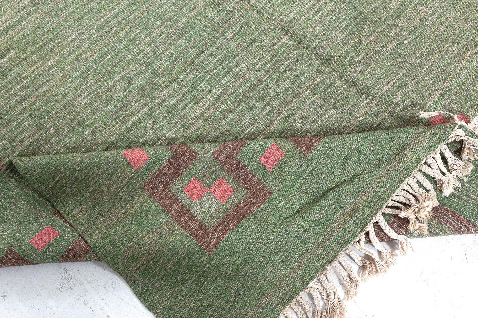 Doris Leslie Blau Midcentury Swedish Wool Rug by Ellen Stahlbrand For Sale 2