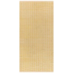 Tappeto a frammenti double face Doris Leslie Blau Midcentury Swedish Yellow