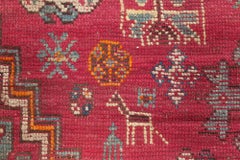 Doris Leslie Blau Moroccan Vintage Tribal Golden Tan Hand-Knotted Wool Carpet