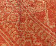 Tappeto turco antico Oushak beige di Doris Leslie Blau - 1900 circa (dimensioni modificate)