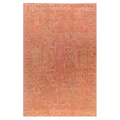 Tappeto turco antico Oushak beige di Doris Leslie Blau - 1900 circa (dimensioni modificate)