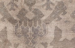 Tappeto turco antico classico Oushak di Doris Leslie Blau, color taupe con sfumature beige - 1920 circa