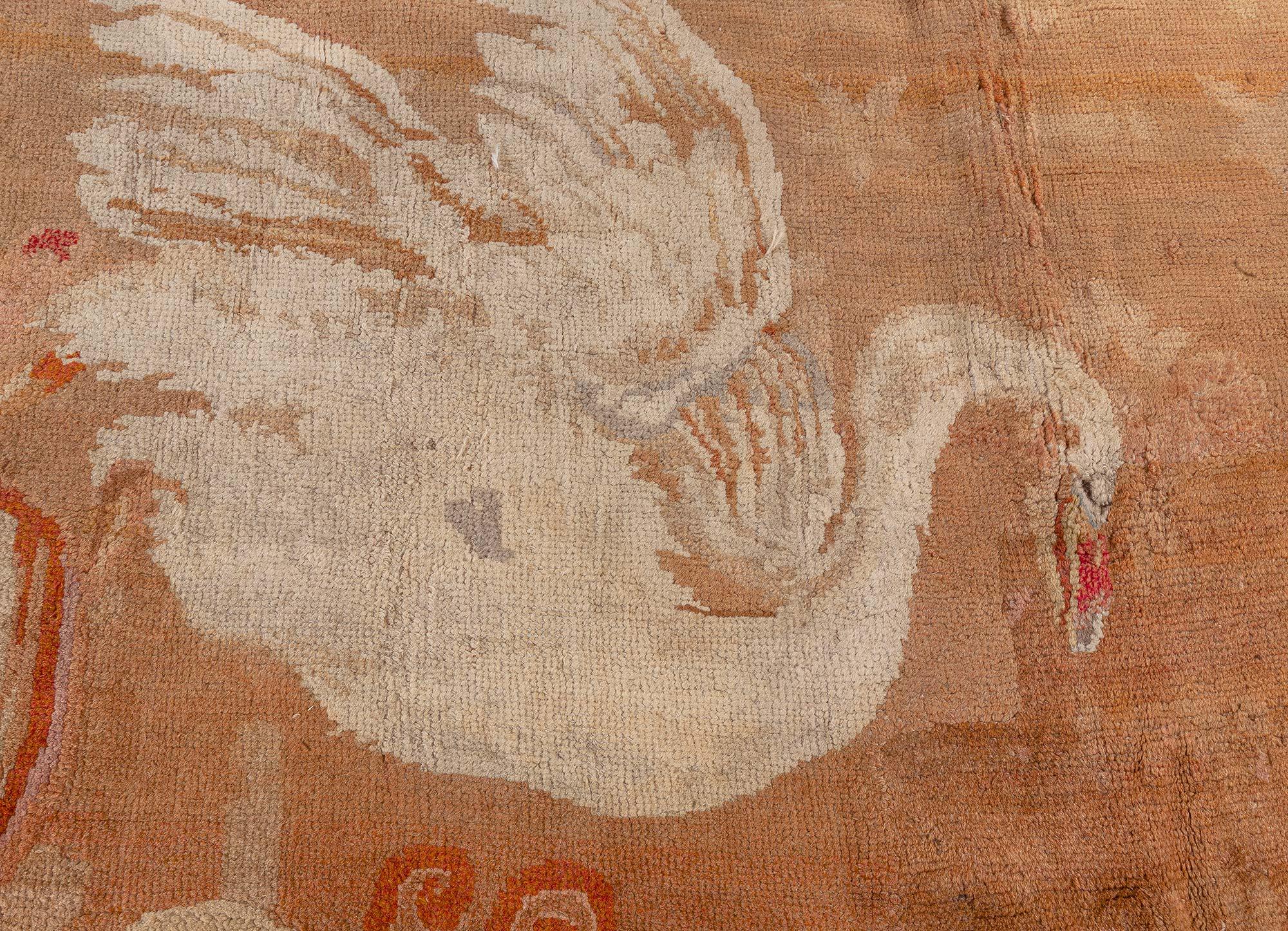 19th Century Doris Leslie Blau Oversized Antique French Directoire Savonnerie Rug For Sale