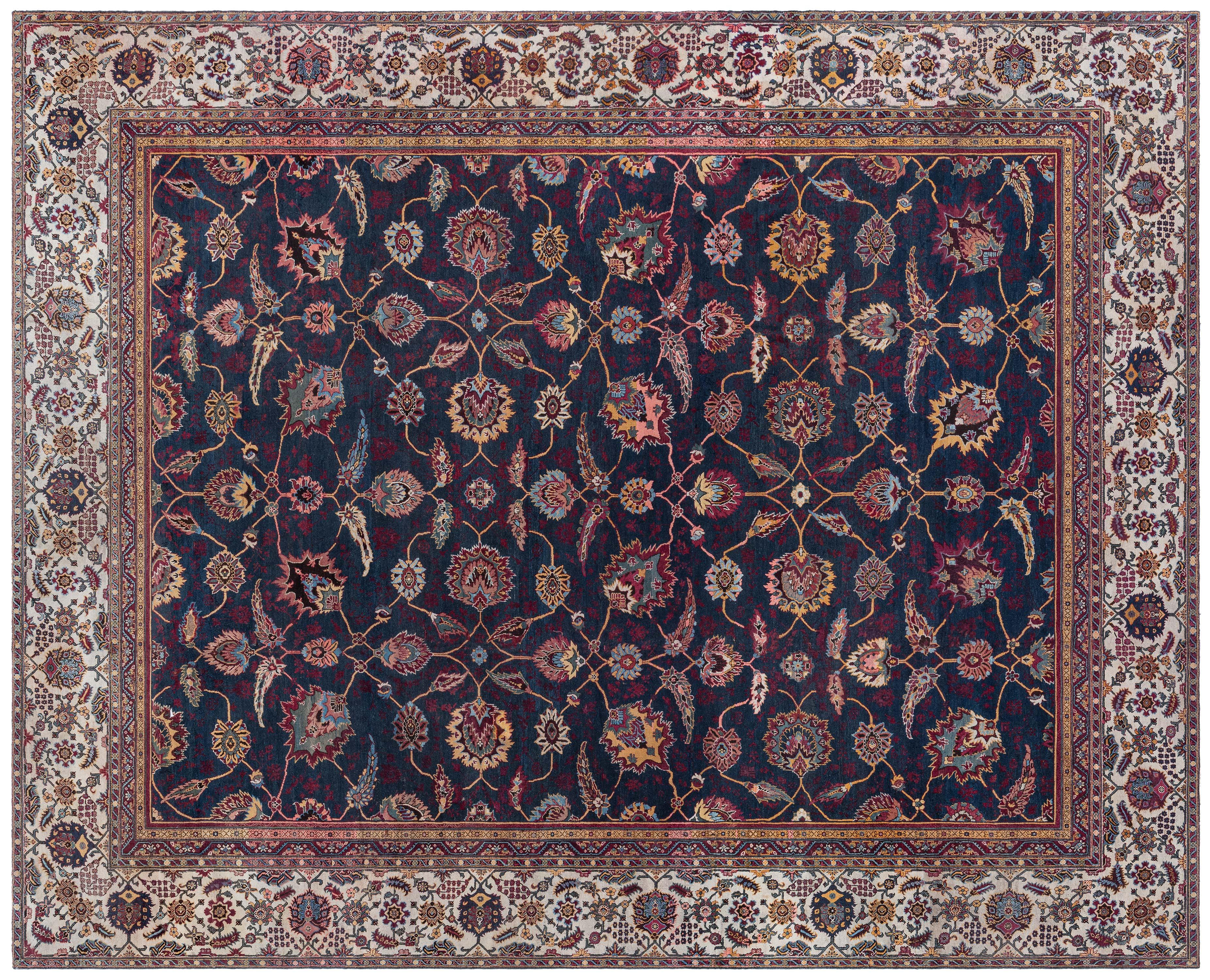Squisito tappeto indiano Amritsar oversize del 1880 - Un capolavoro di eleganza regale
Dimensioni: 16'3