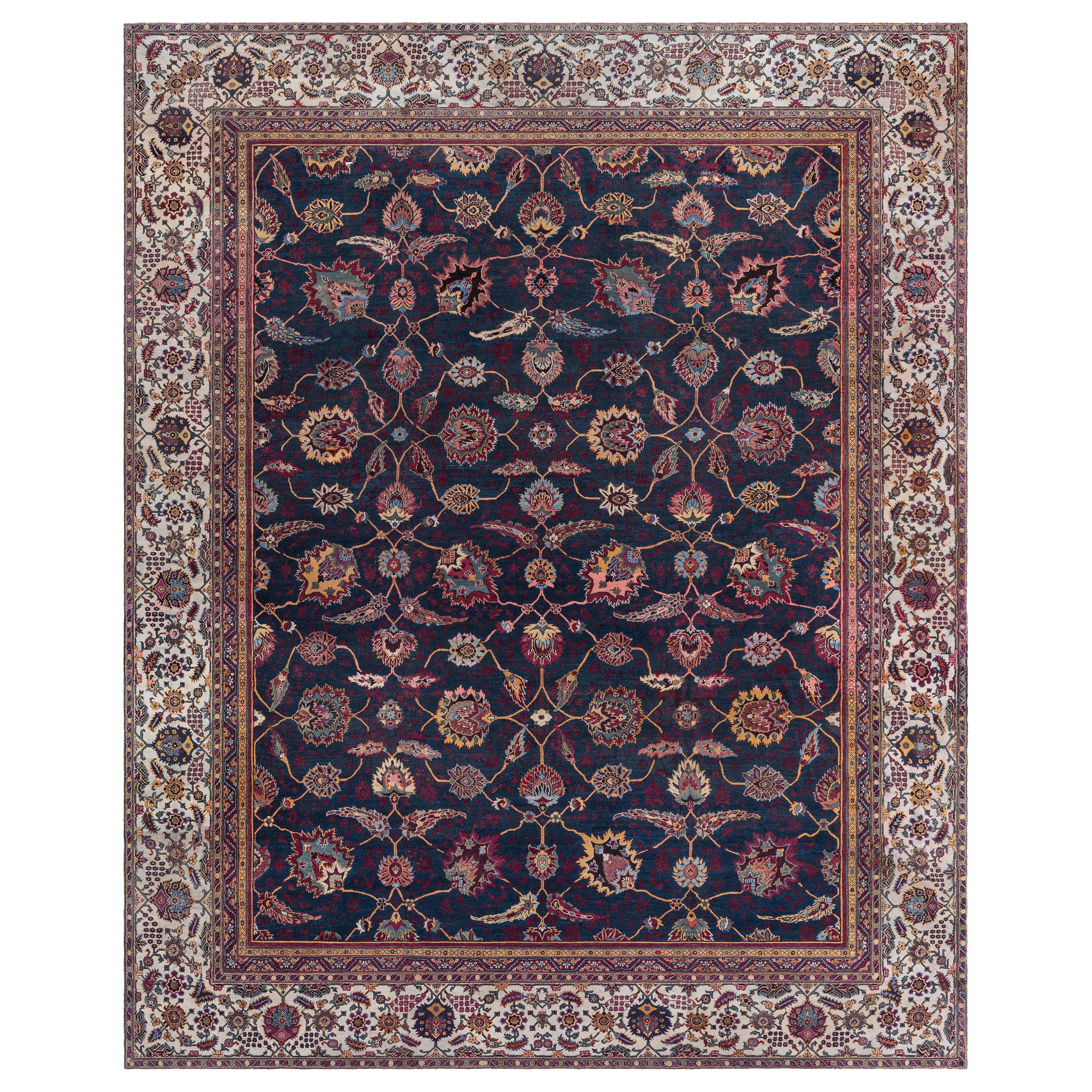 Tappeto Doris Leslie Blau Oversize Antico Indiano Amritsar