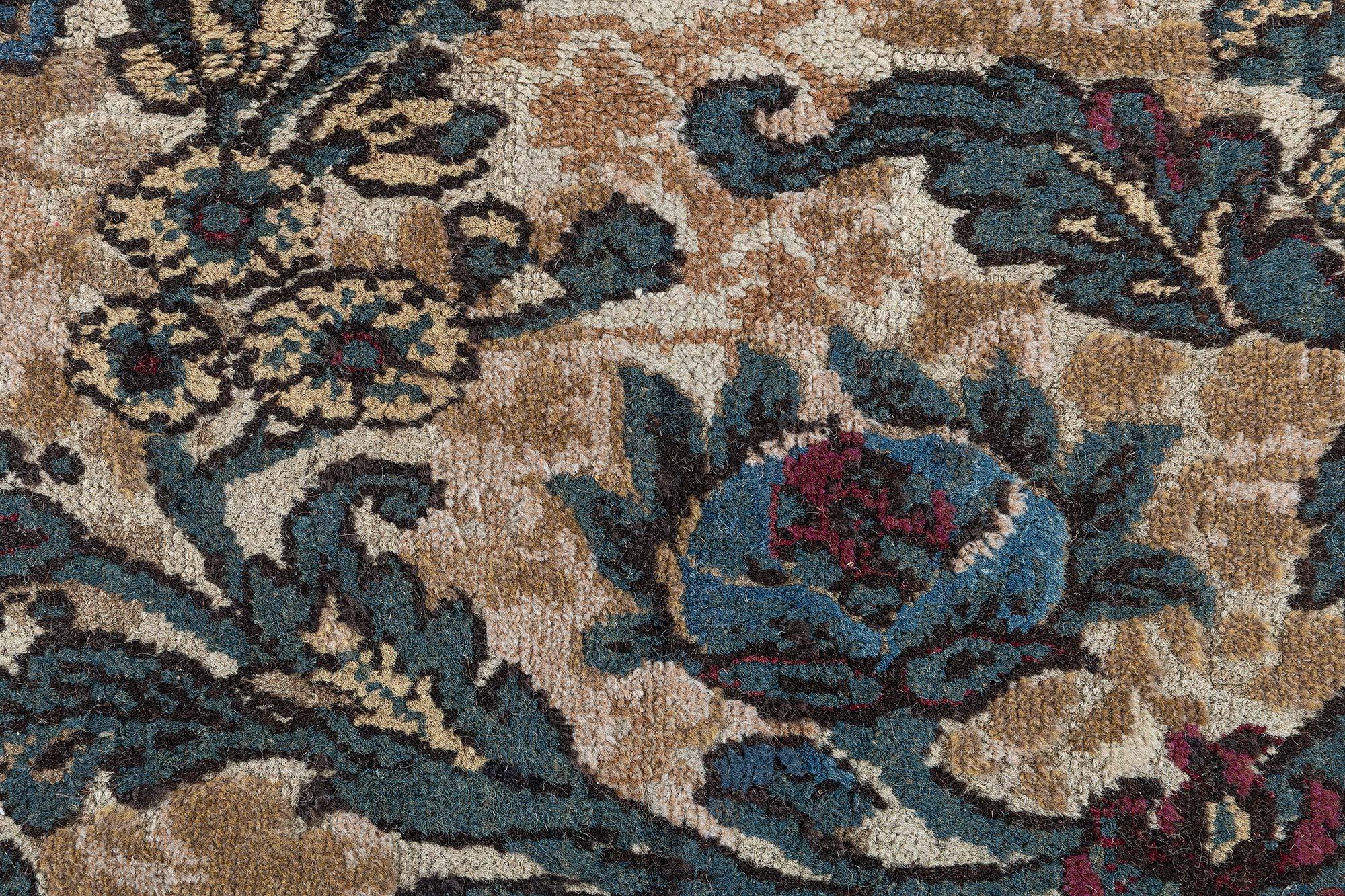 Hand-Woven Doris Leslie Blau Oversized Antique Indian Carpet For Sale