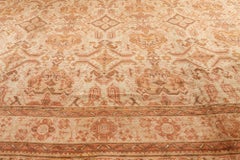 Doris Leslie Blau Oversized Antique Oushak Turkish Taupe Carpet - c. 1900