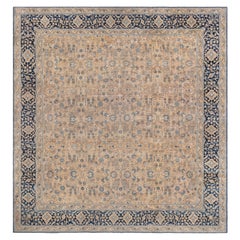 Doris Leslie Blau Oversized Antique Persian Kirman Handmade Wool Rug