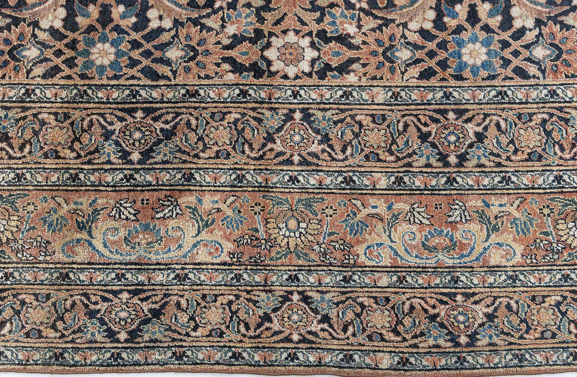 Doris Leslie Blau Oversized Antique Persian Meshad Rug In Good Condition For Sale In New York, NY
