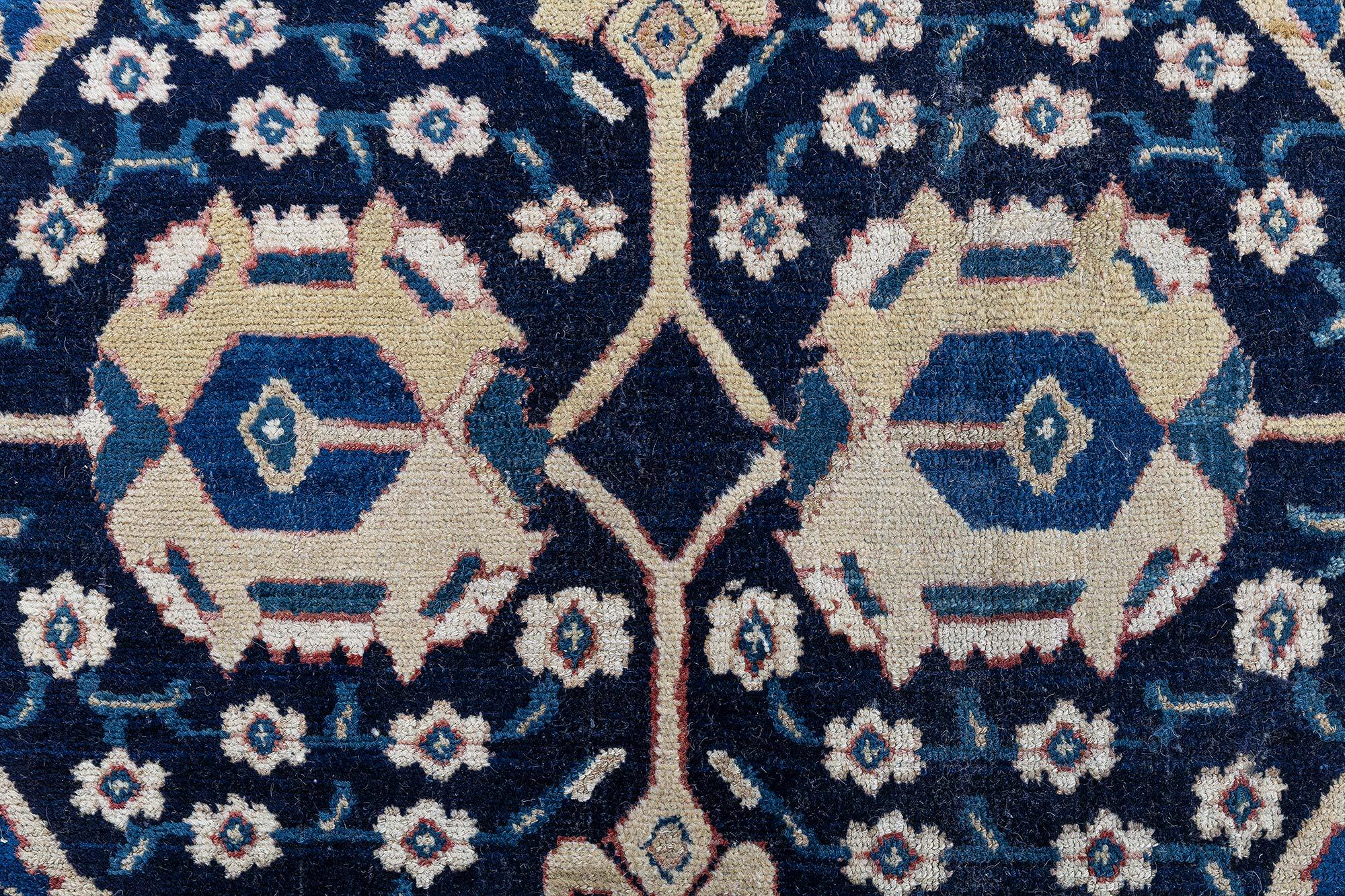 Doris Leslie Blau Oversized Antique Persian Senneh Rug In Good Condition For Sale In New York, NY
