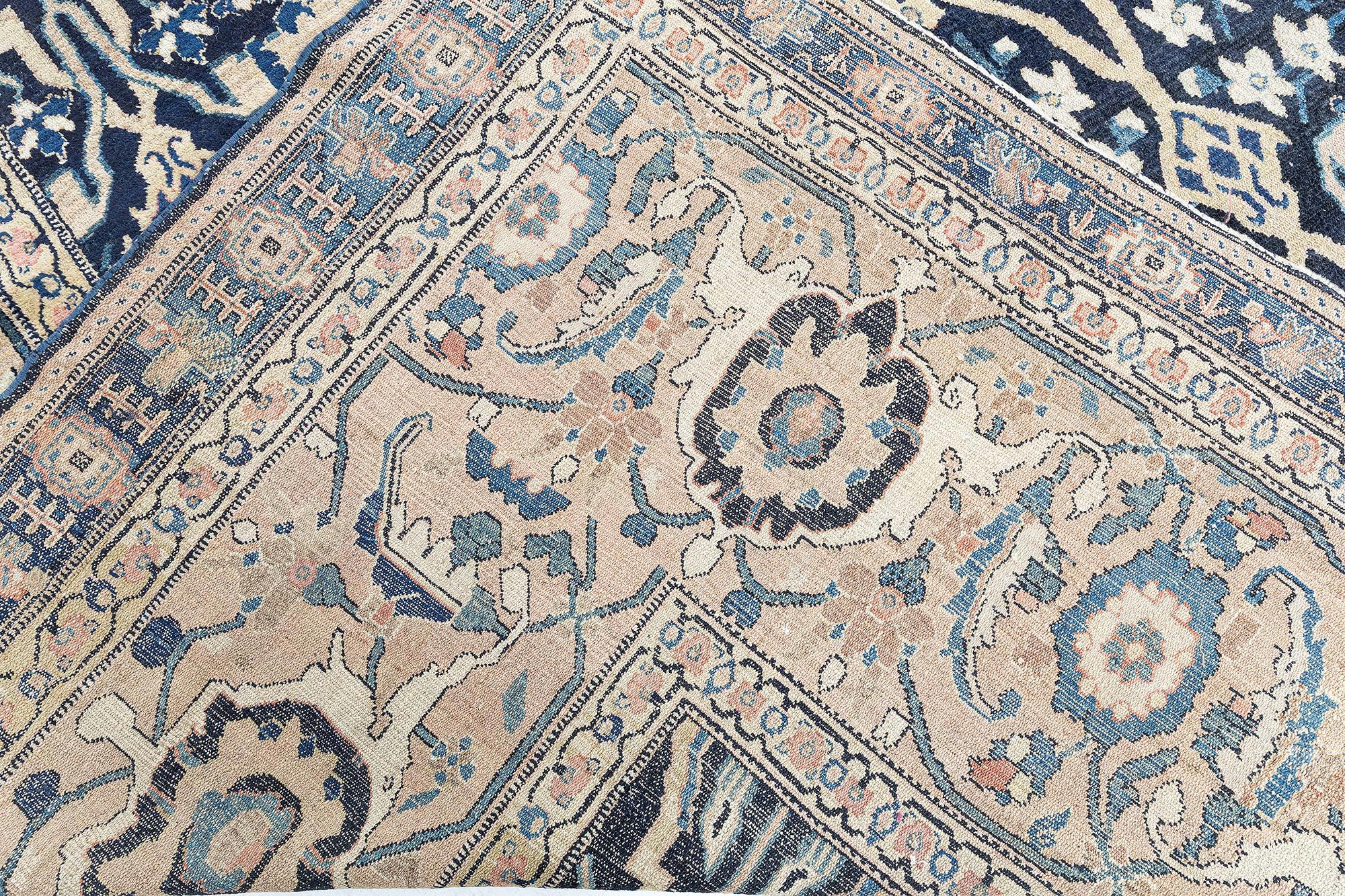 Doris Leslie Blau Oversized Antique Persian Senneh Rug For Sale 1