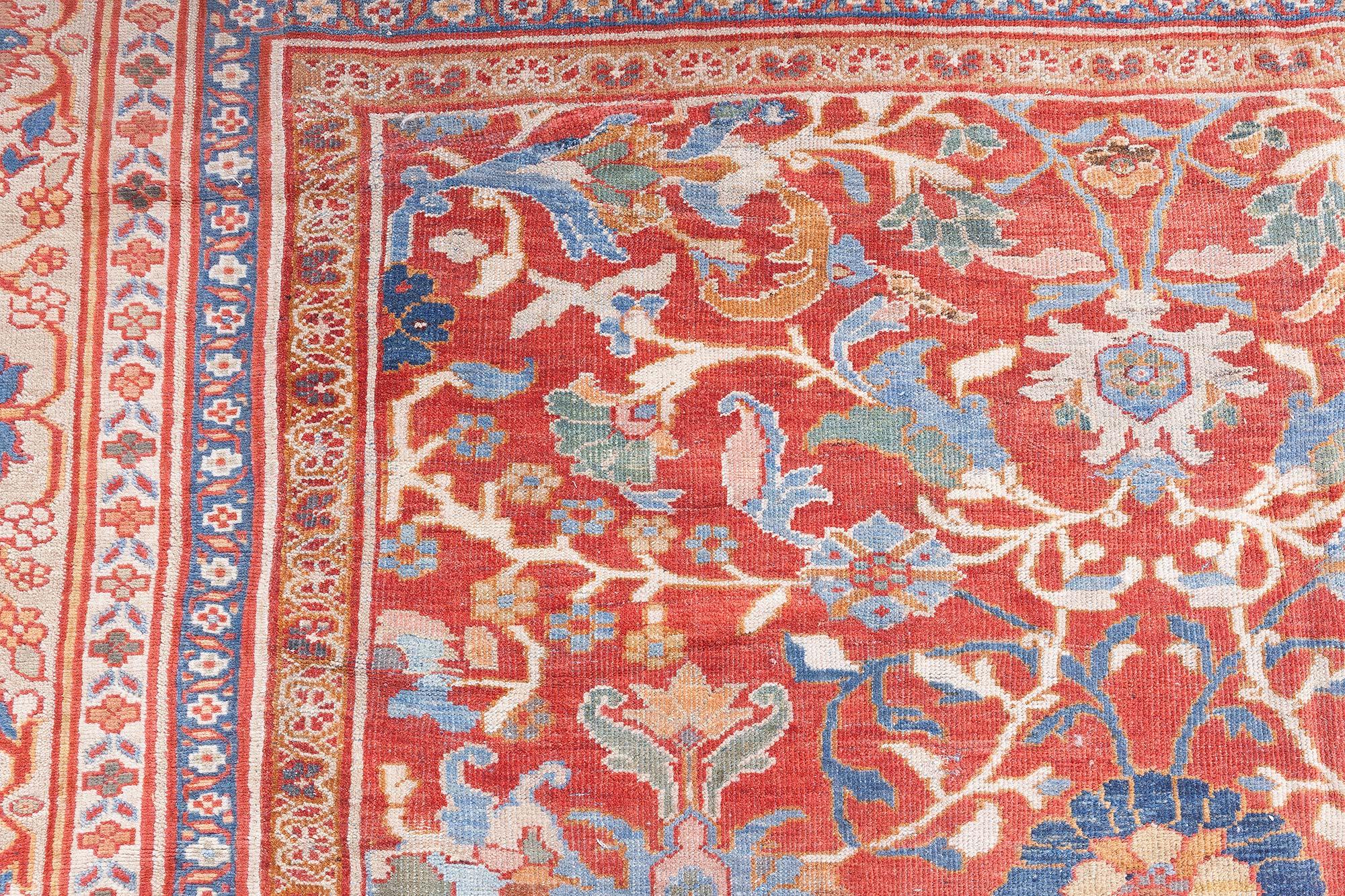 Annodato a mano Doris Leslie Blau Tappeto persiano antico Sultanabad Rugs sovradimensionato in vendita