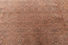 Doris Leslie Blau Übergroßer Antiker Persischer Täbris Teppich