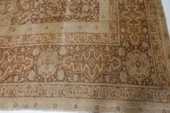 Doris Leslie Blau Oversized Antique Tabriz Medallion Light Beige Rug - c. 1880