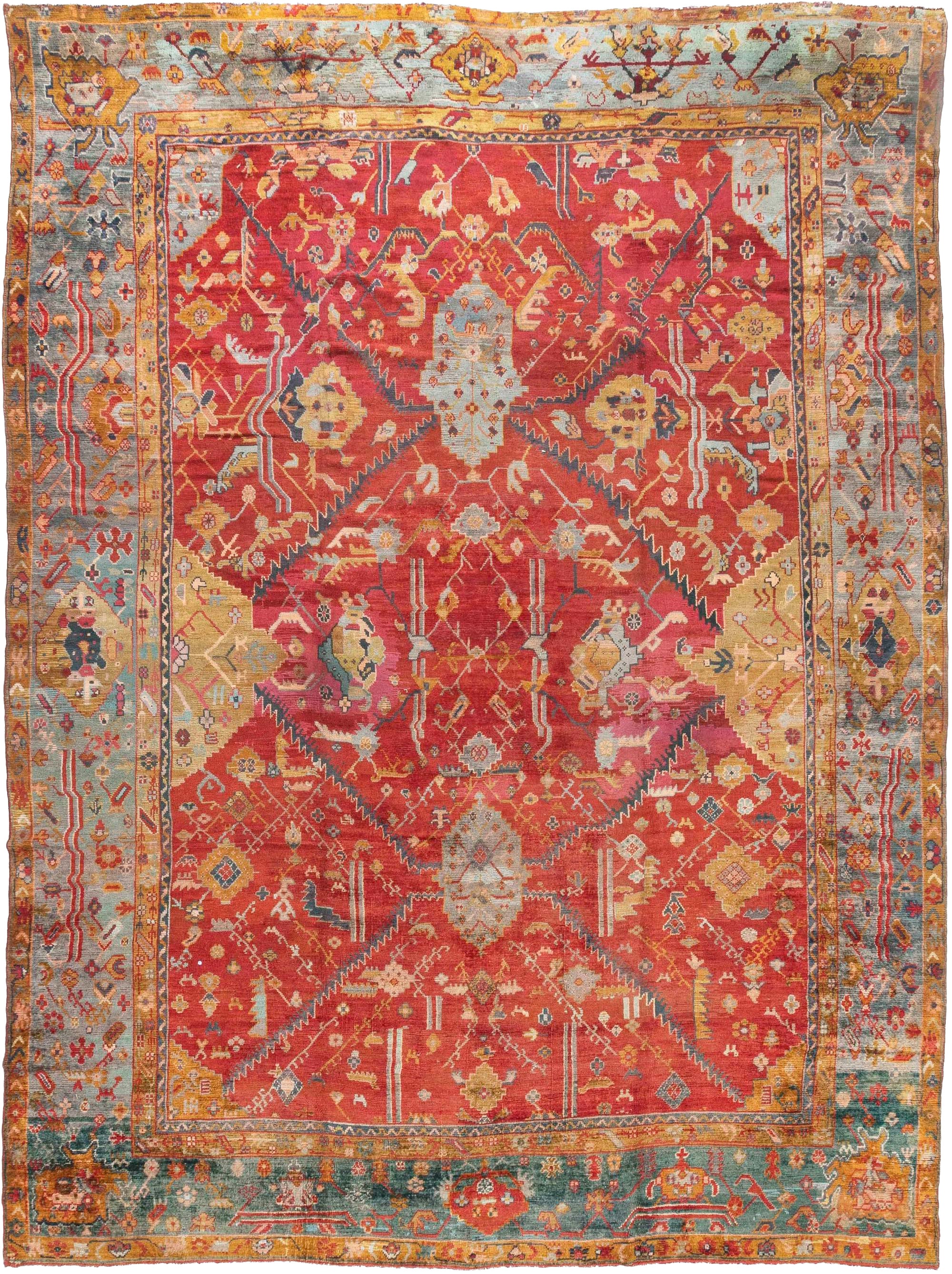 Doris Leslie Blau Oversized Antique Turkish Oushak Rug