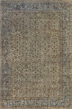Doris Leslie Blau Tappeto Kirman Beige Antico sovradimensionato - c.1900 (dimensioni adattate)
