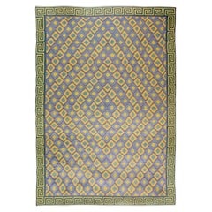 Tappeto in cotone Doris Leslie Blau Oversize Midcentury Indian Dhurrie