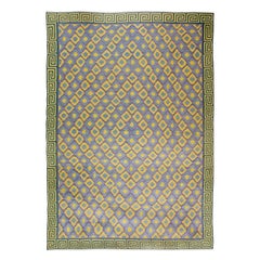 Tappeto in cotone Doris Leslie Blau Oversize Midcentury Indian Dhurrie