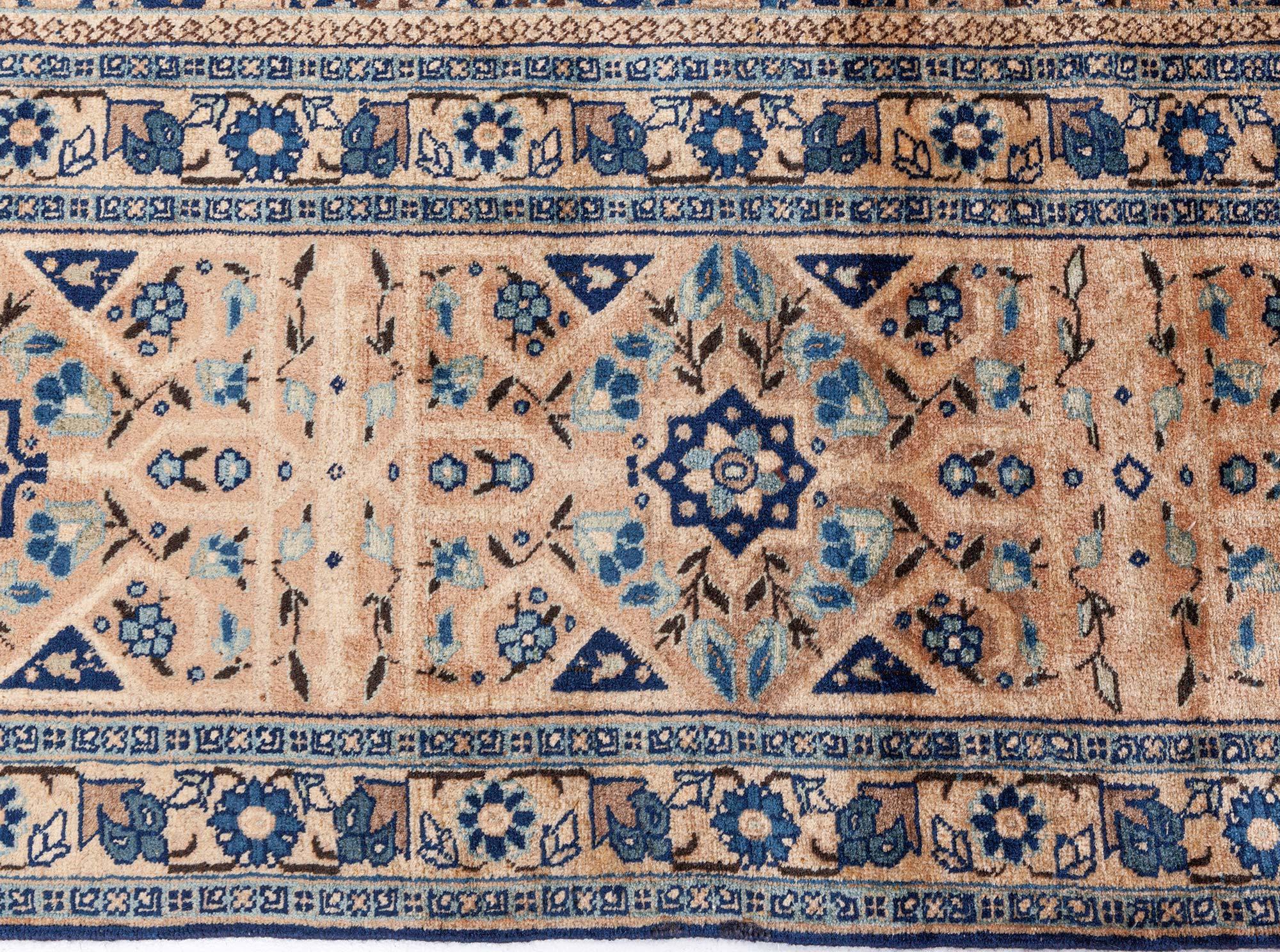 Hand-Knotted Doris Leslie Blau Oversized Persian Tabriz Handmade Rug Size Adjusted For Sale