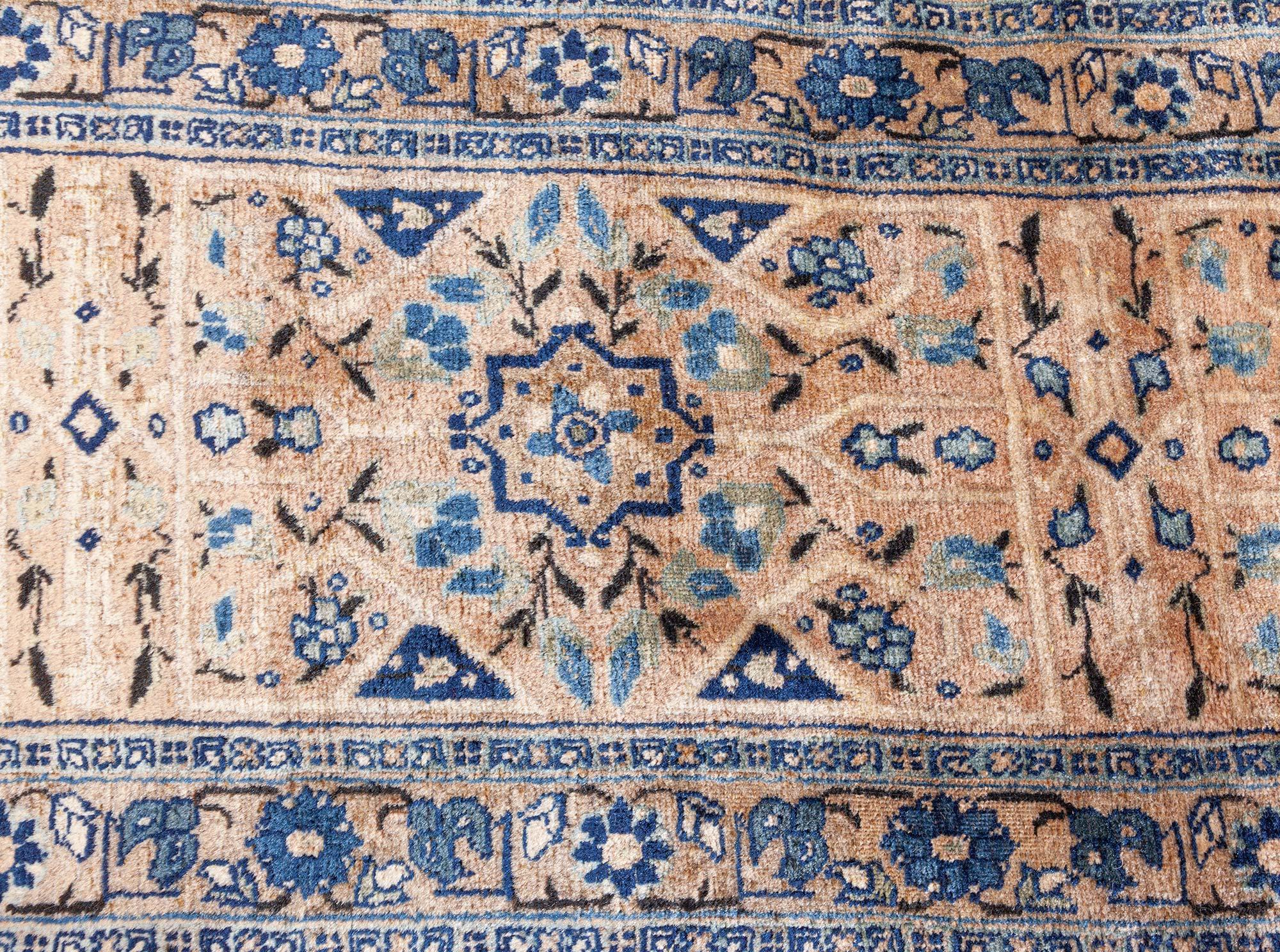 Wool Doris Leslie Blau Oversized Persian Tabriz Handmade Rug Size Adjusted For Sale