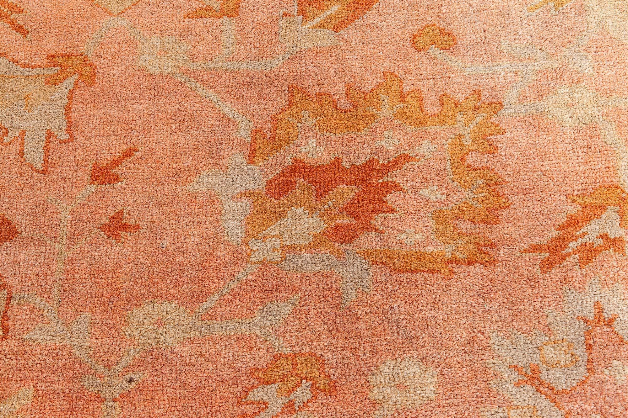 20th Century Doris Leslie Blau Oversized Antique Turkish Oushak Rug For Sale