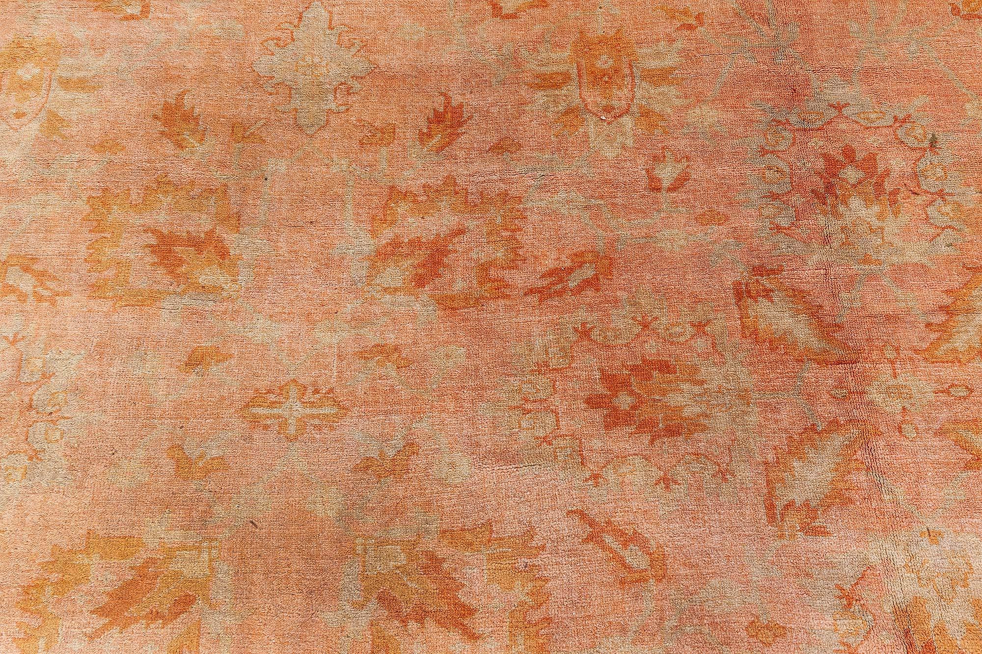 Doris Leslie Blau Oversized Antique Turkish Oushak Rug For Sale 2