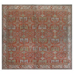 Doris Leslie Blau Tappeto vintage inglese Axminster fatto a mano di dimensioni eccessive