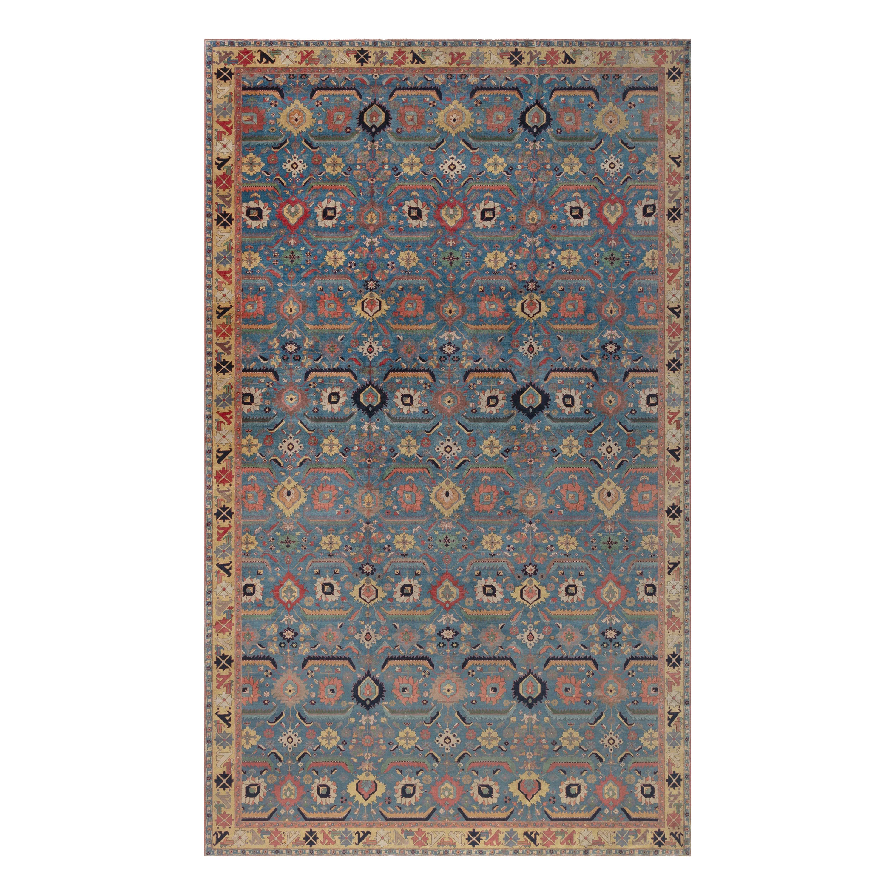 Doris Leslie Blau Persian Tabriz Rug With a Cintamani insignia in one corner For Sale