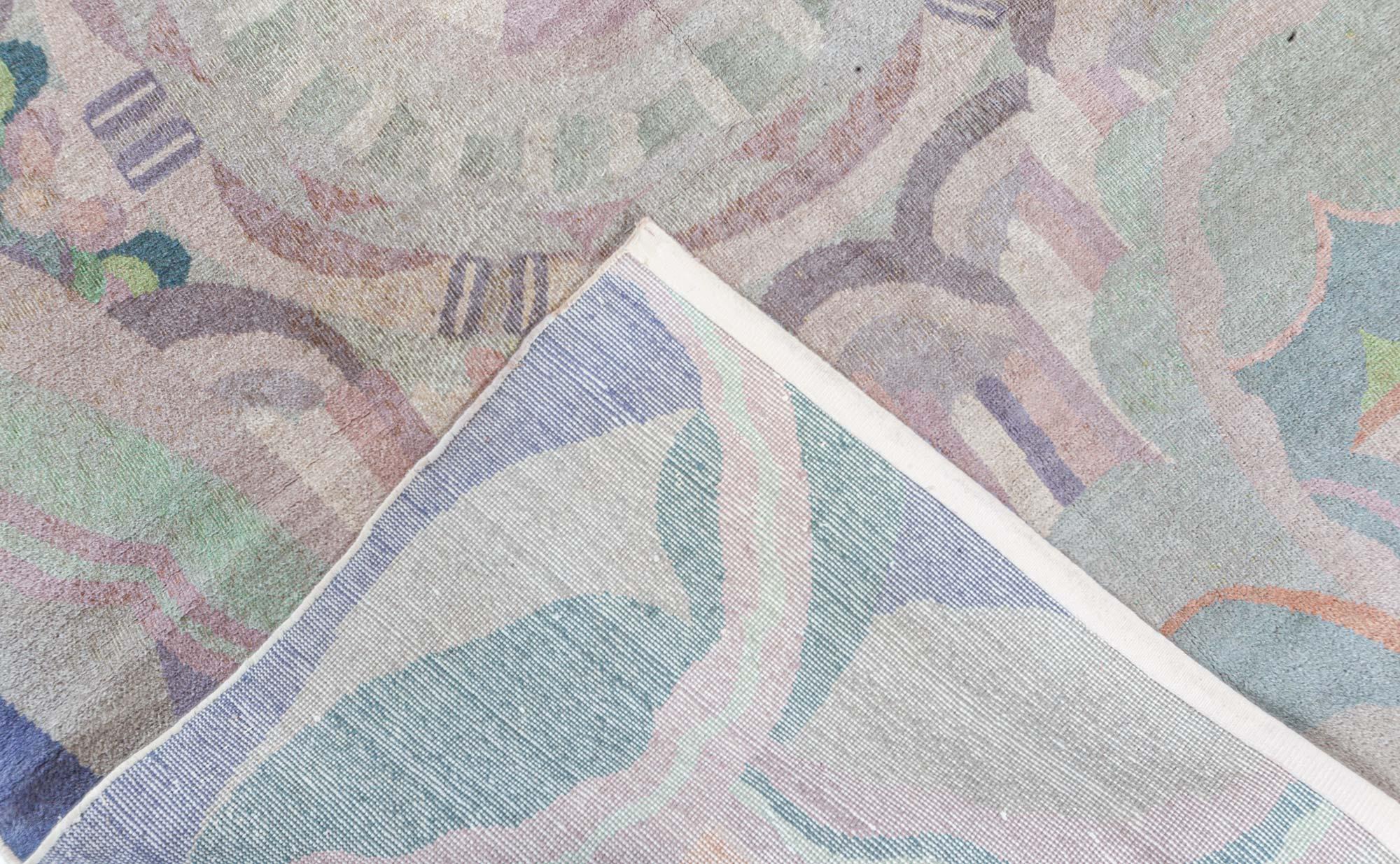 Alfombra Art Déco Vintage Doris Leslie Blau Rara en Bueno estado para la venta en New York, NY