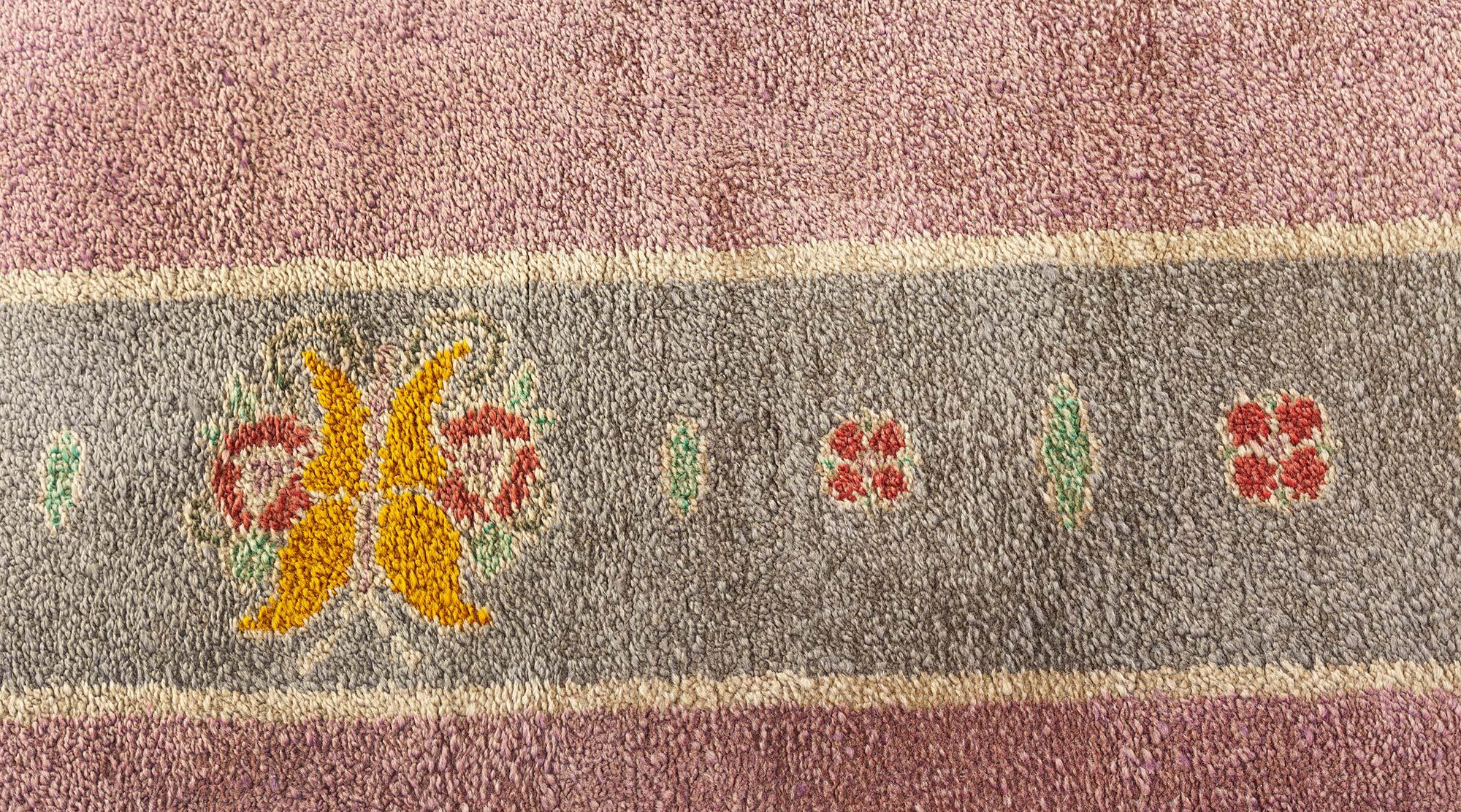 Doris Leslie Blau Rare Vintage Arts & Crafts Donegal Rug For Sale 3