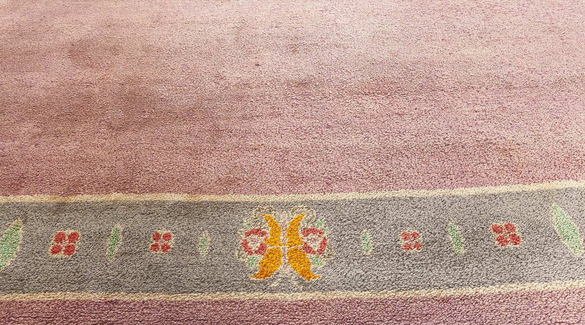 Arts and Crafts Doris Leslie Blau Rare Vintage Arts & Crafts Donegal Rug For Sale