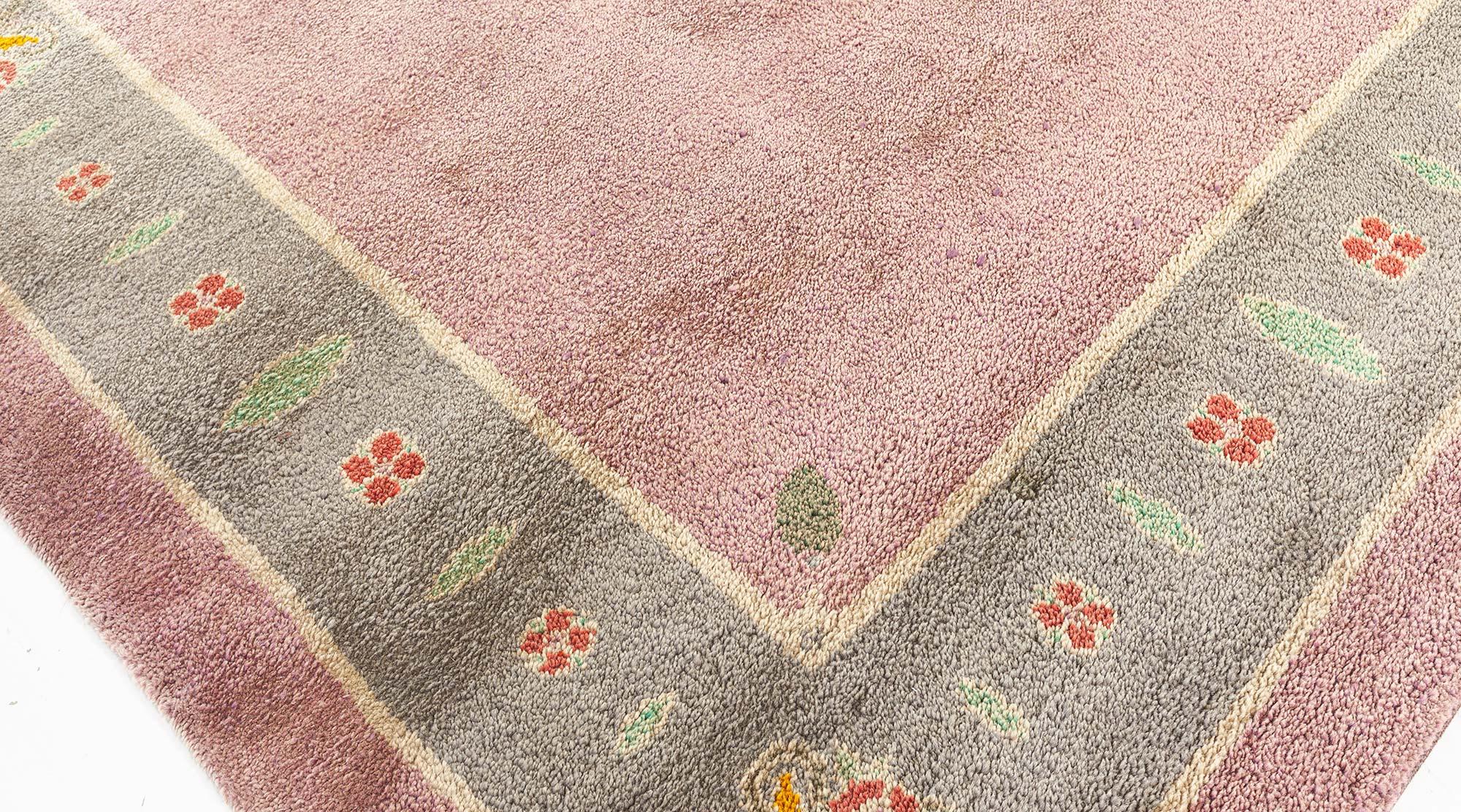 Irish Doris Leslie Blau Rare Vintage Arts & Crafts Donegal Rug For Sale