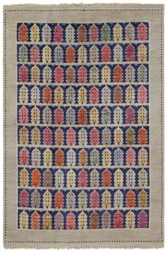 Doris Leslie Blau Rare Vintage Swedish 'Townhouse' Rug
