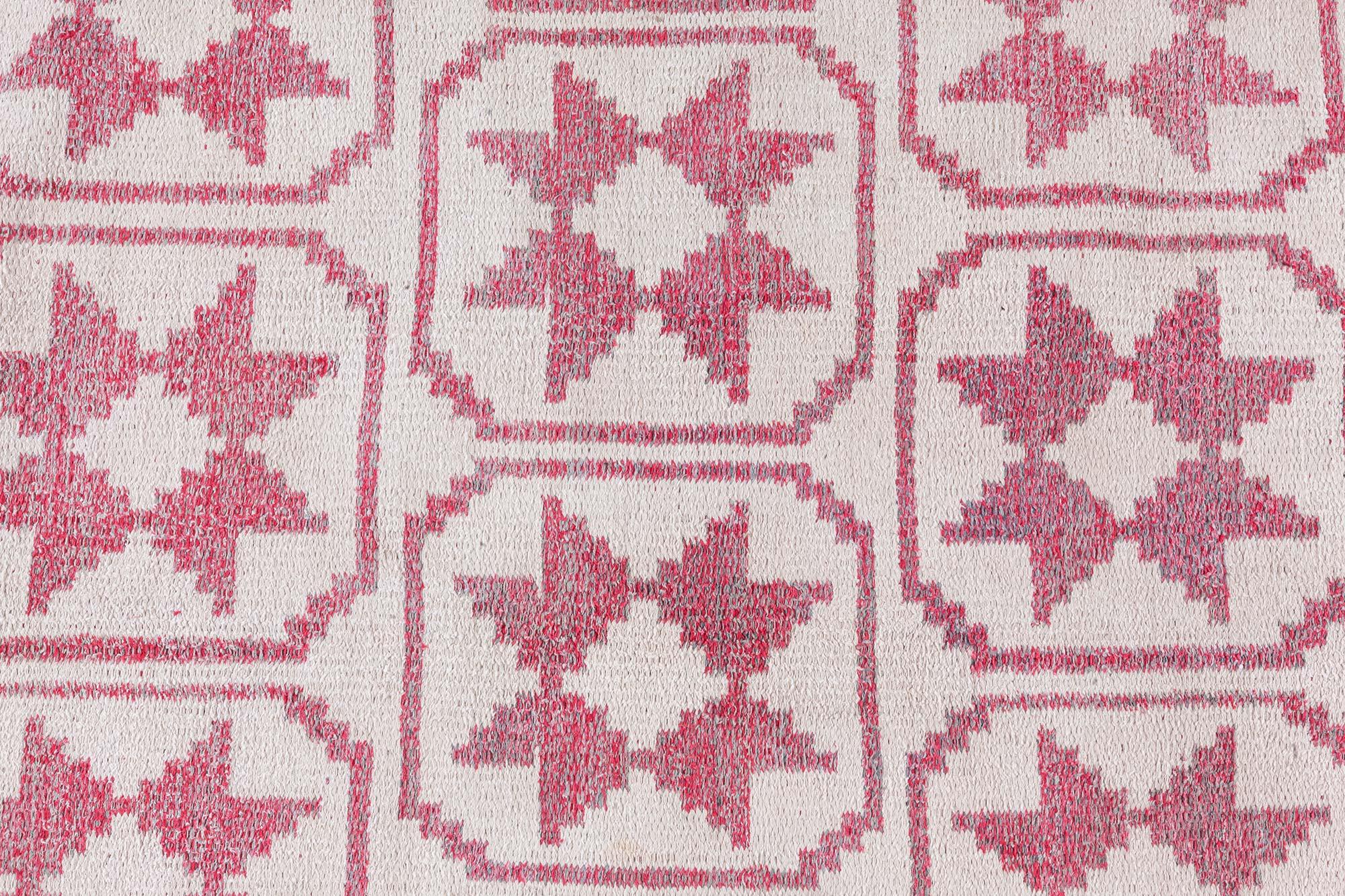 Doris Leslie Blau Reversible Indian Cotton Agra Rug For Sale 1